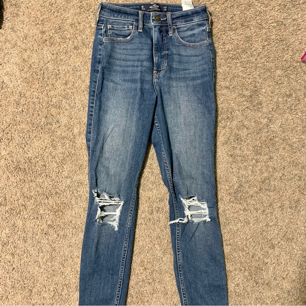 Hollister Super Skinny Ripped Jeans